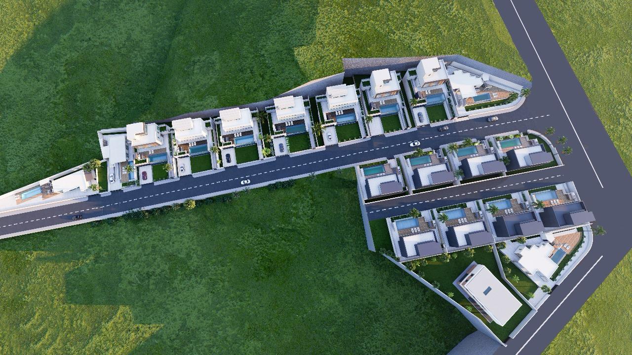 Construction site with cranes